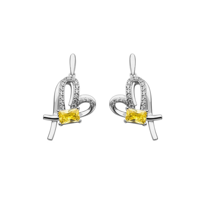 Colour Bloom Earrings—Morning Yellow