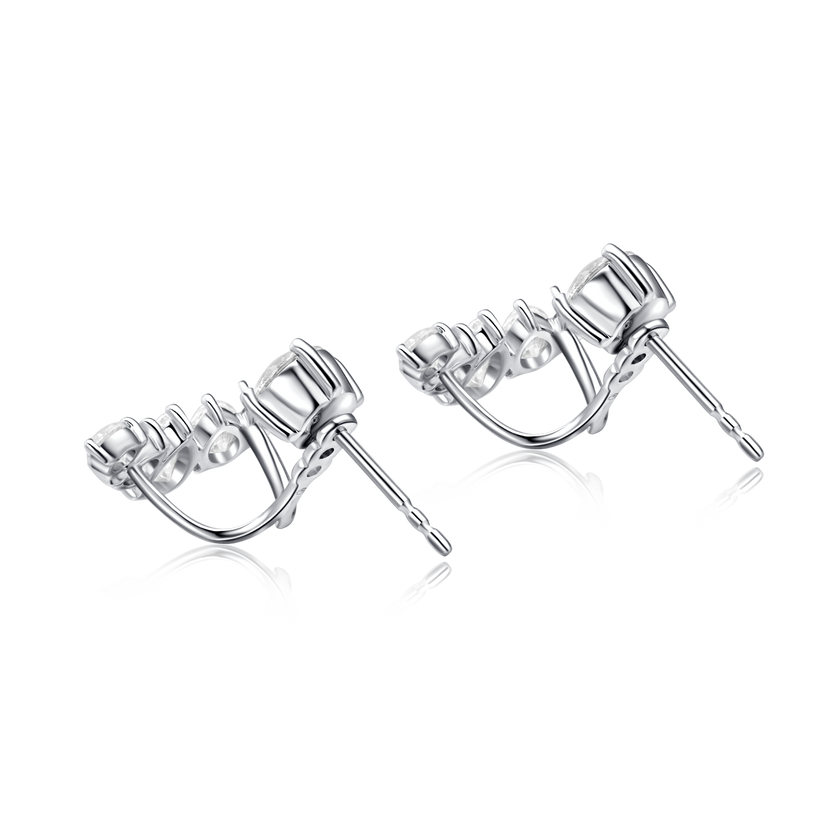 RADIANT FAN DIAMOND EARRINGS