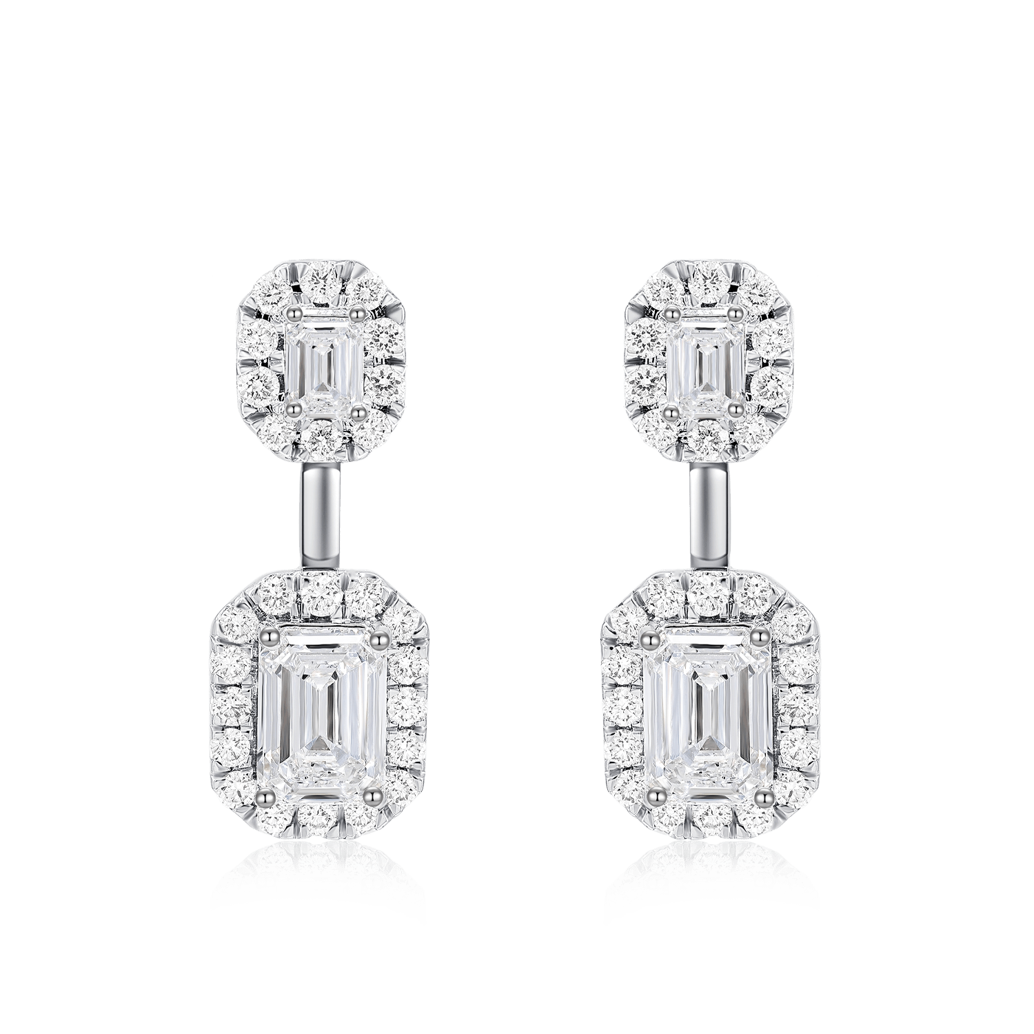 RADIANT DUET DIAMOND EARRINGS