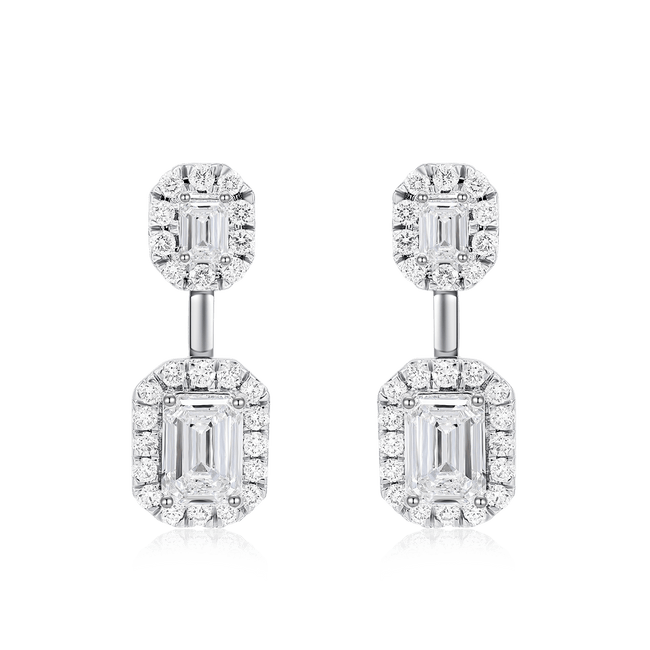 RADIANT DUET DIAMOND EARRINGS