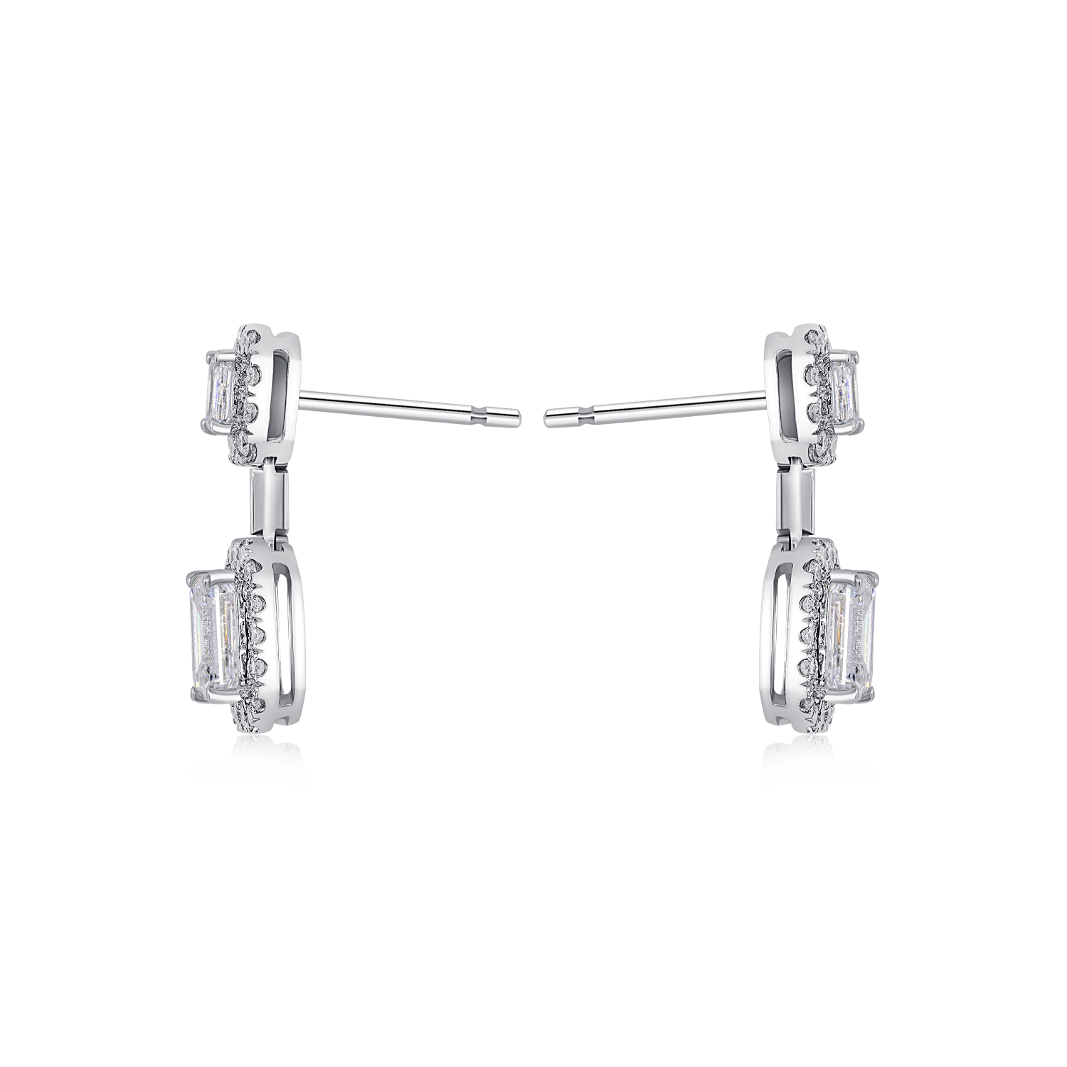 RADIANT DUET DIAMOND EARRINGS
