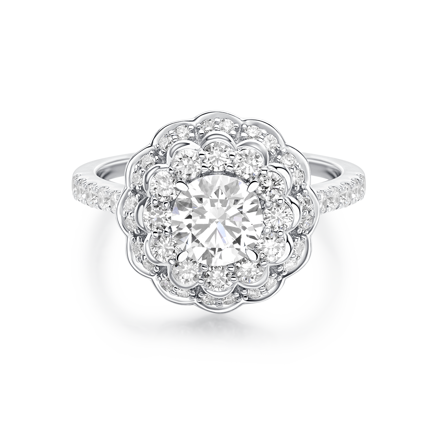 爱之绽放钻石戒指