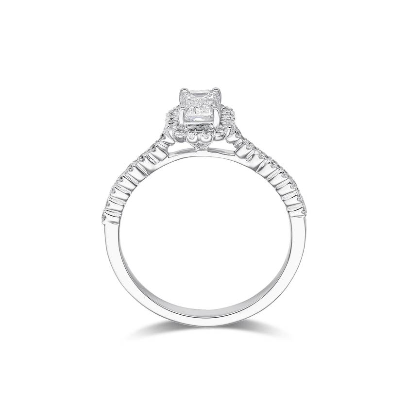 永恆之花翡翠光環戒指