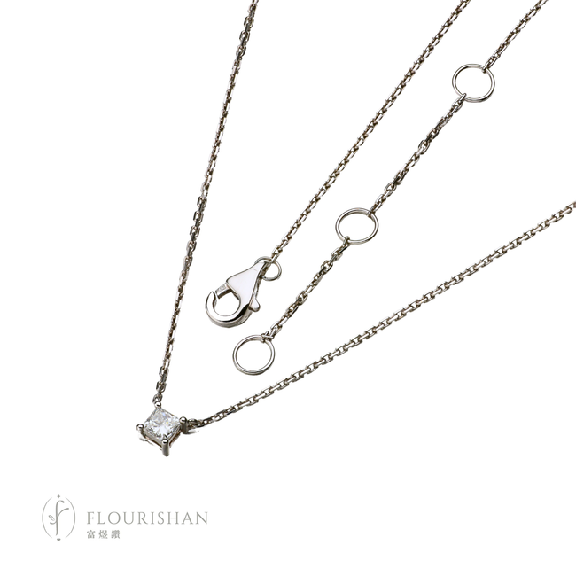 EVERYDAY ELEGANCE COLLECTION - ROUND CUT LGD NECKLACE [NL00033(XG4)]