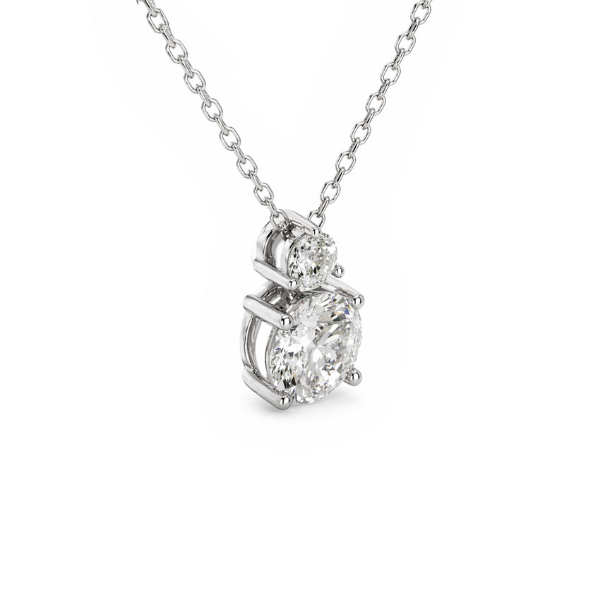 Twin Star Diamond Necklace