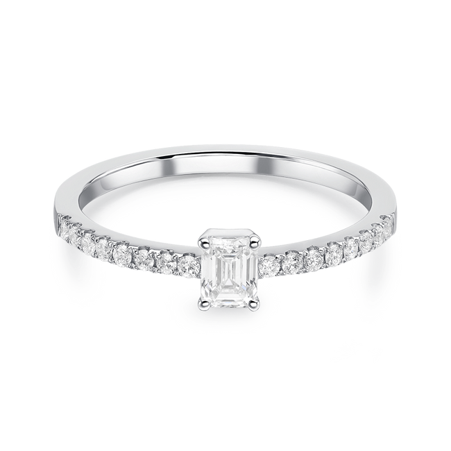 EVERYDAY ELEGANCE COLLECTION – EMERALD CUT RING [RG00046(XG8)]