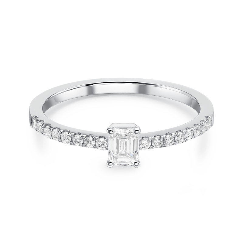 EVERYDAY ELEGANCE COLLECTION – EMERALD CUT RING [RG00046(XG8)]