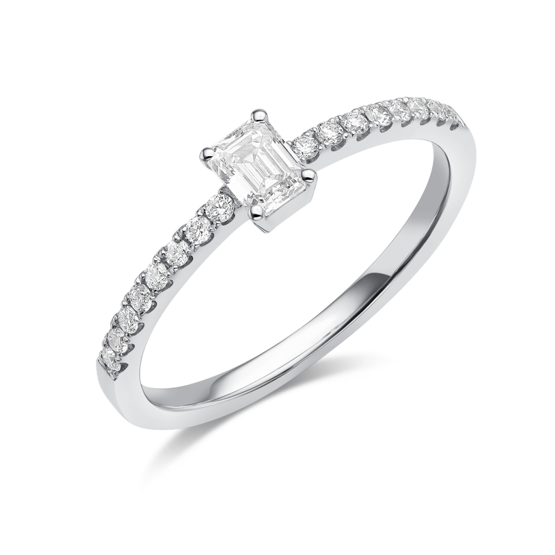 EVERYDAY ELEGANCE COLLECTION – EMERALD CUT RING [RG00046(XG8)]