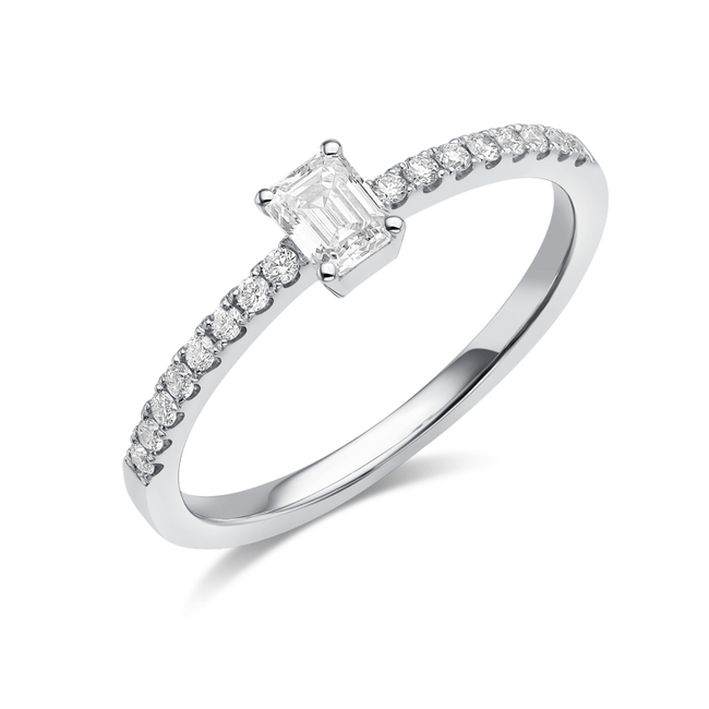 EVERYDAY ELEGANCE COLLECTION – EMERALD CUT RING [RG00046(XG8)]