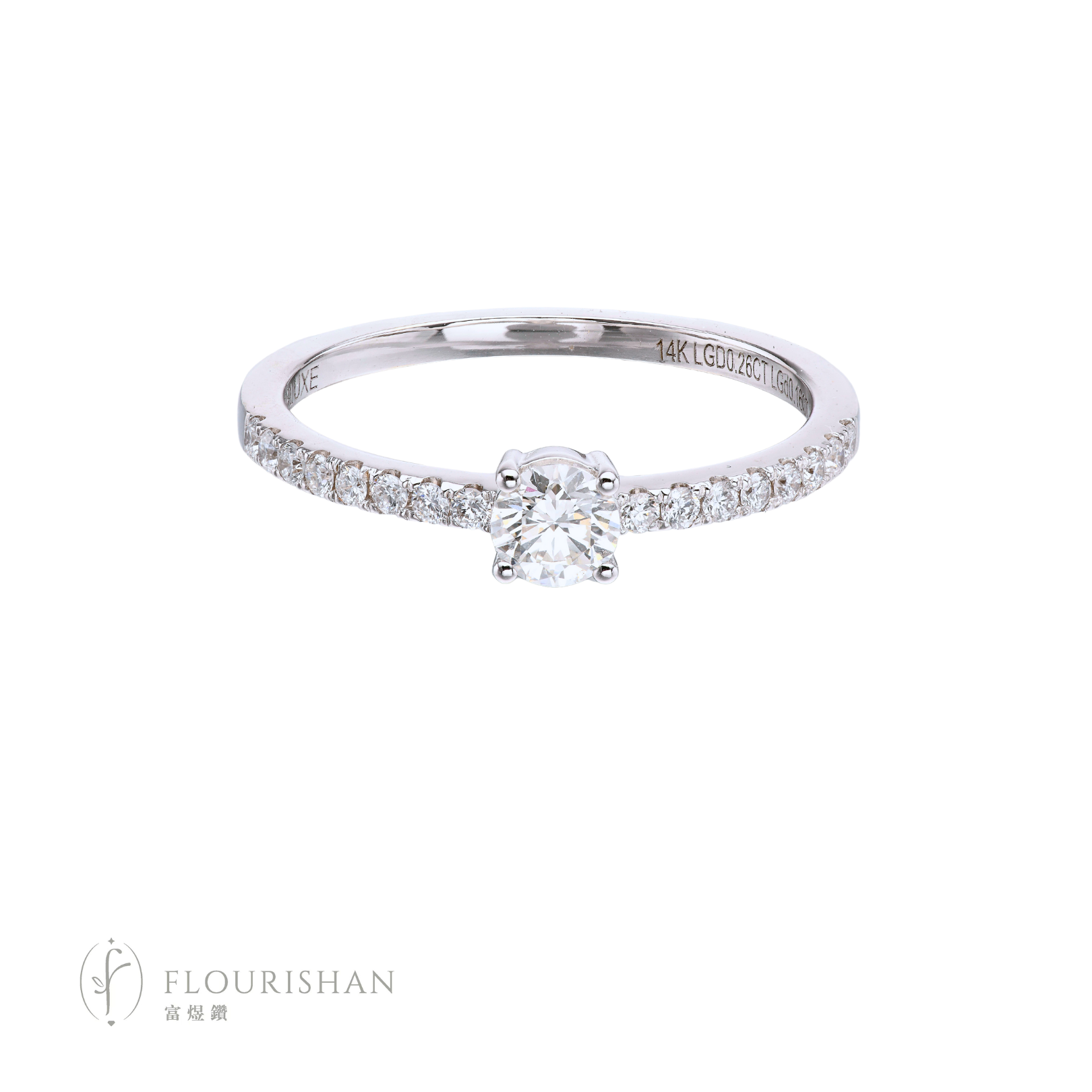 EVERYDAY ELEGANCE COLLECTION – ROUND SHAPE LGD RING [RG00057(XG7-1)]