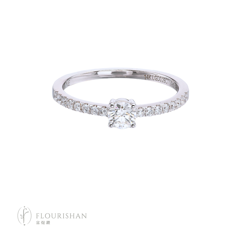 EVERYDAY ELEGANCE COLLECTION – ROUND SHAPE LGD RING [RG00057(XG7-1)]