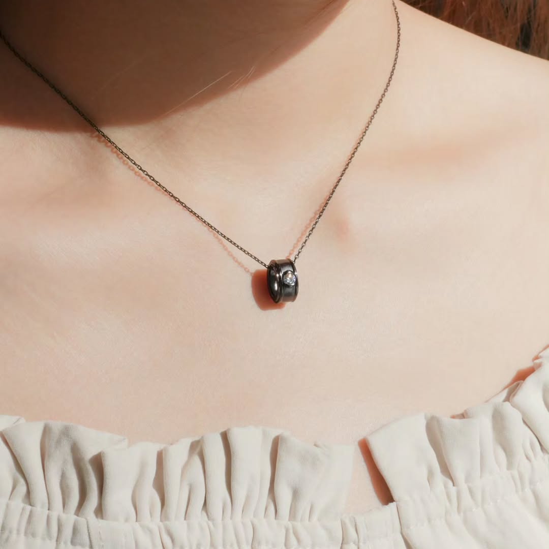 Guardian Eye Necklace (Black/Gunmetal)