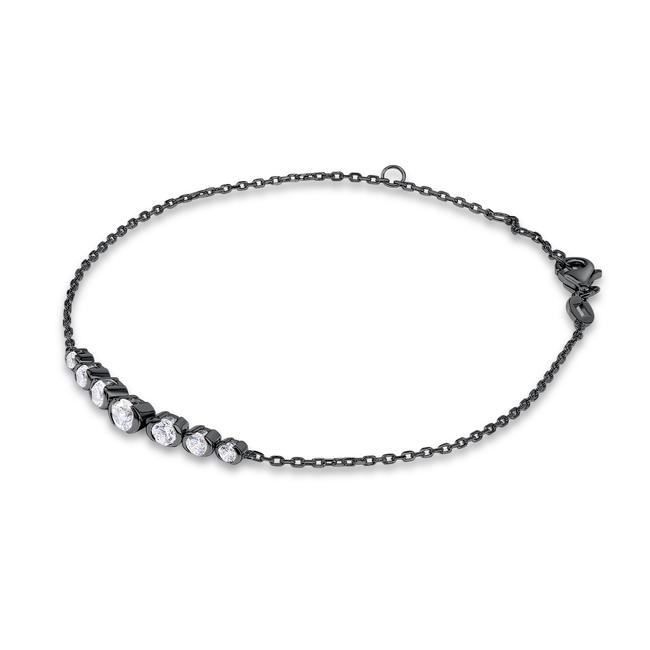 Guardian Heart Whisper Bracelet (Black/Gunmetal)