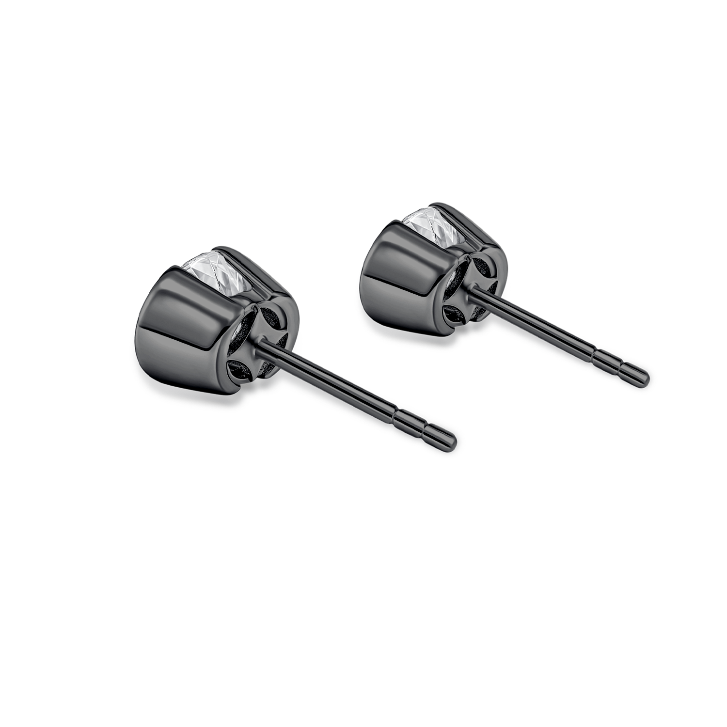 Crystal Wish Earrings (Black/Gunmetal)