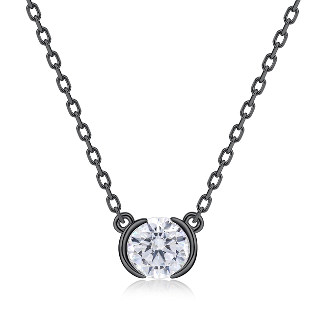 Embrace Necklace (Black/Gunmetal)