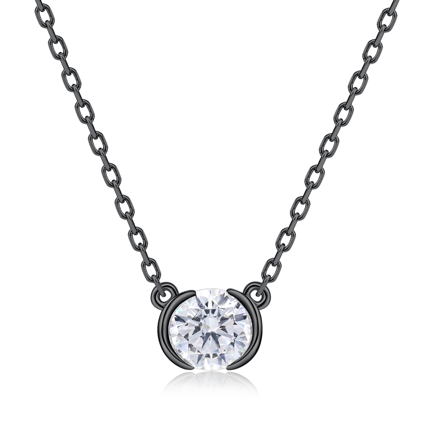 Embrace Necklace (Black/Gunmetal)