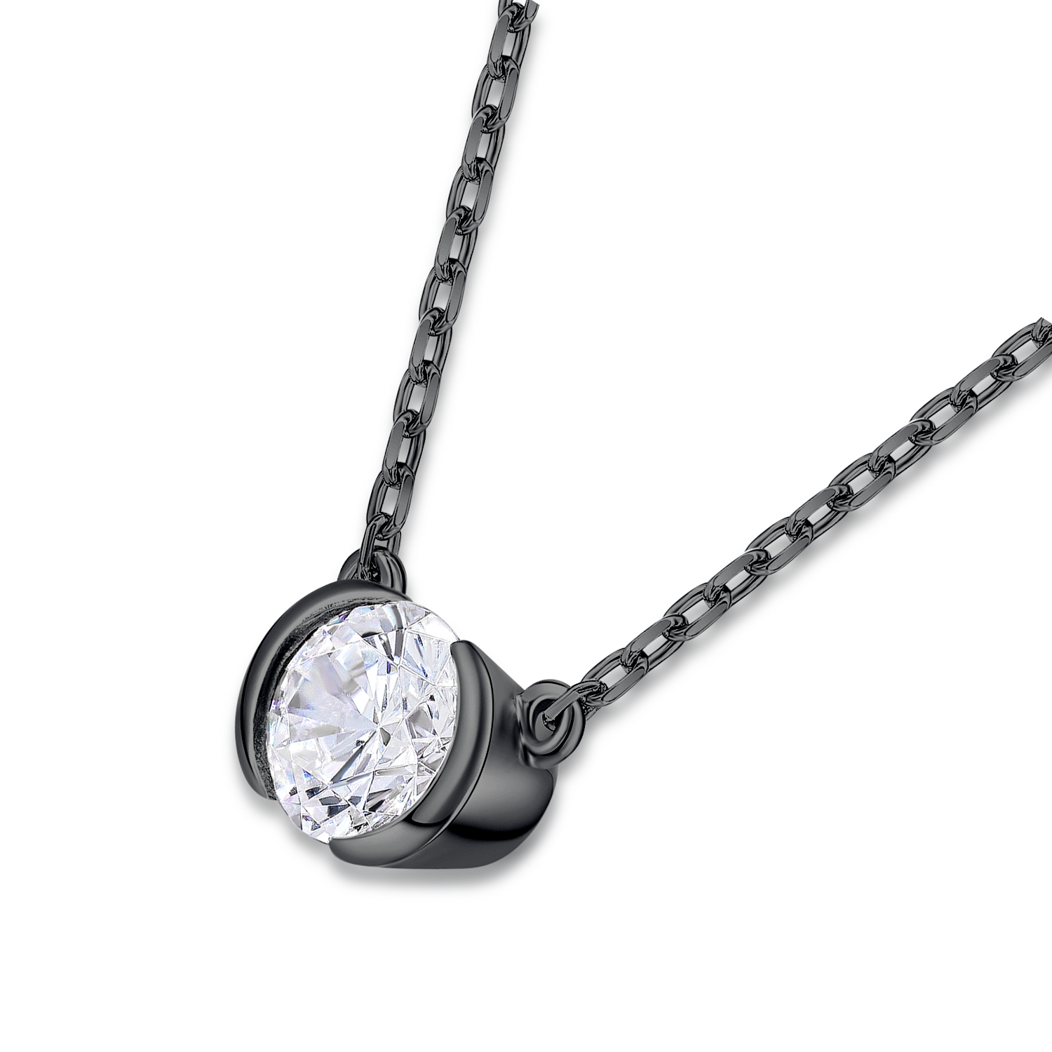 Embrace Necklace (Black/Gunmetal)