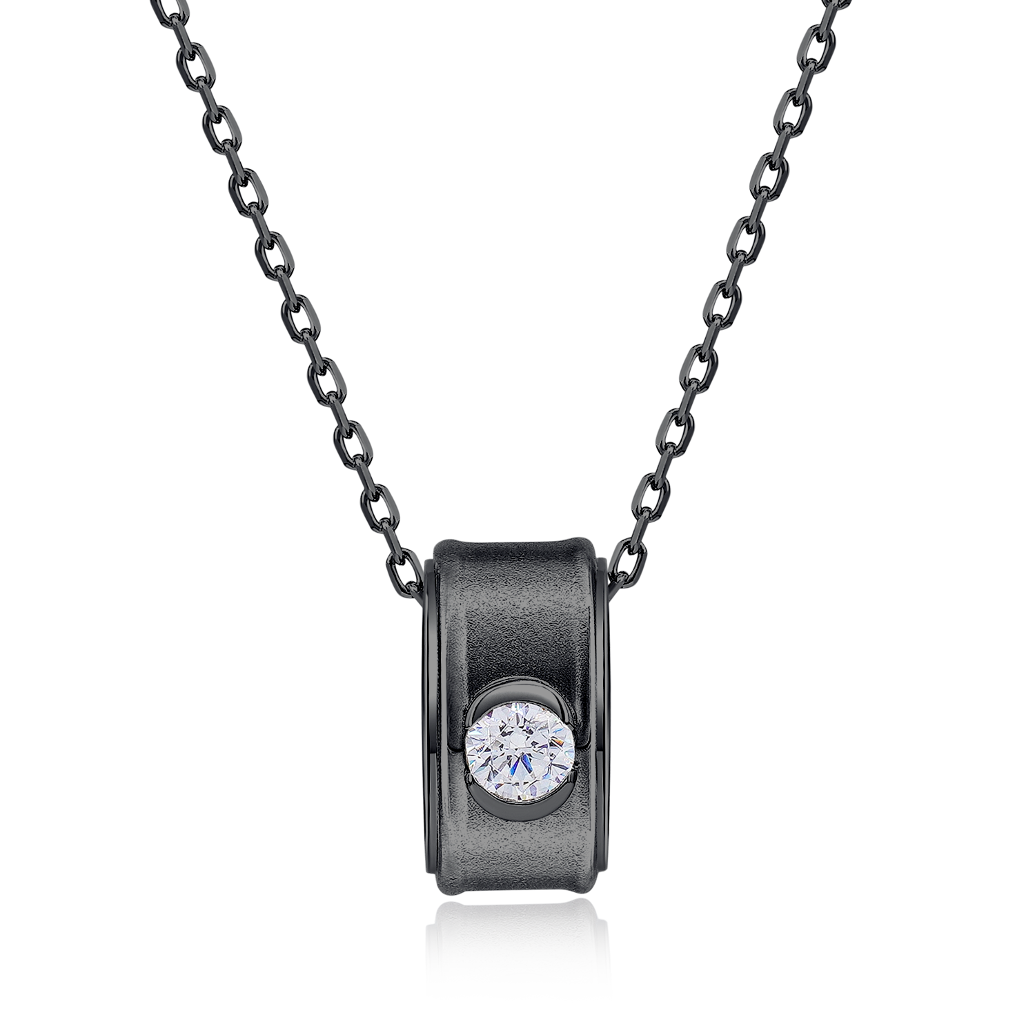 Guardian Eye Necklace (Black/Gunmetal)