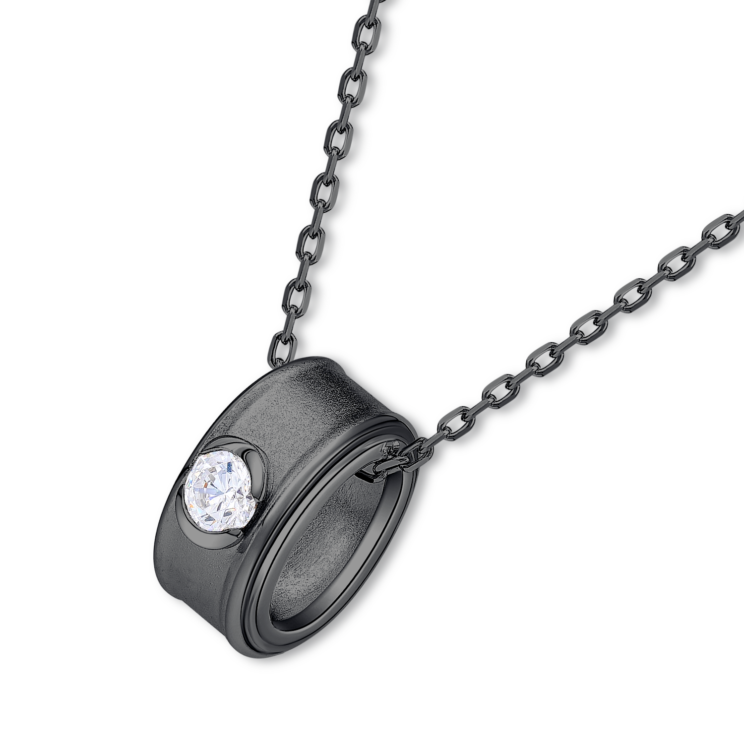 Guardian Eye Necklace (Black/Gunmetal)