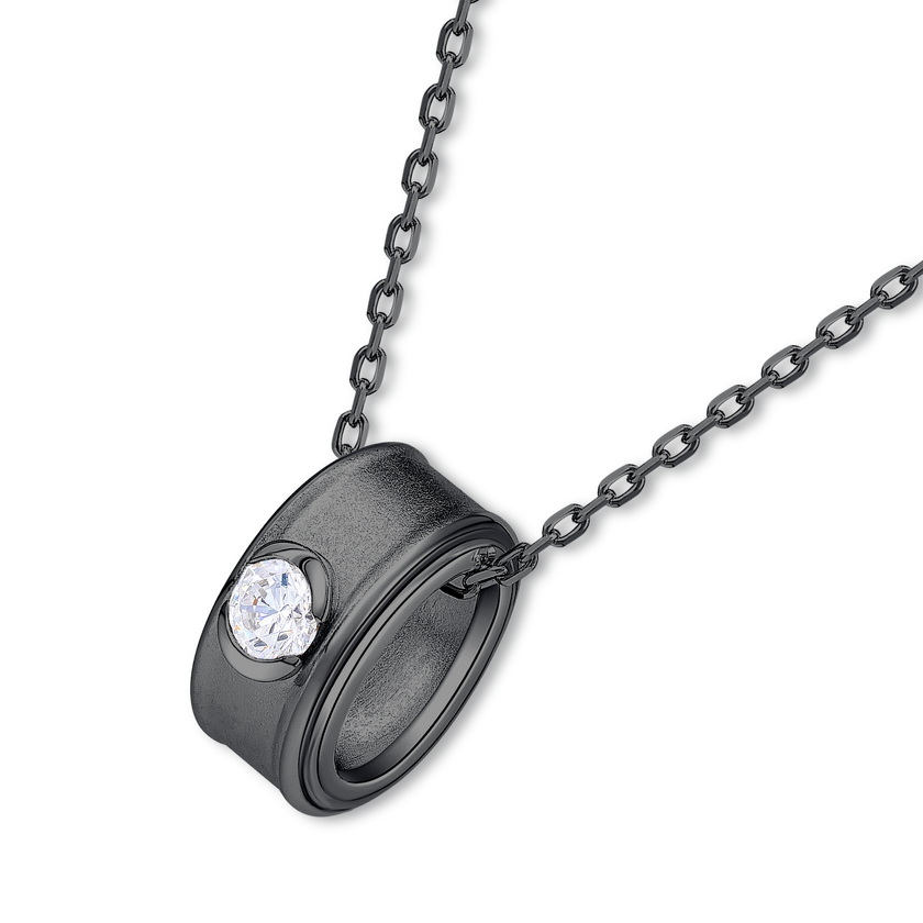 Guardian Eye Necklace (Black/Gunmetal)