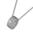 Heart Word Reincarnation Necklace (Black/Gunmetal)