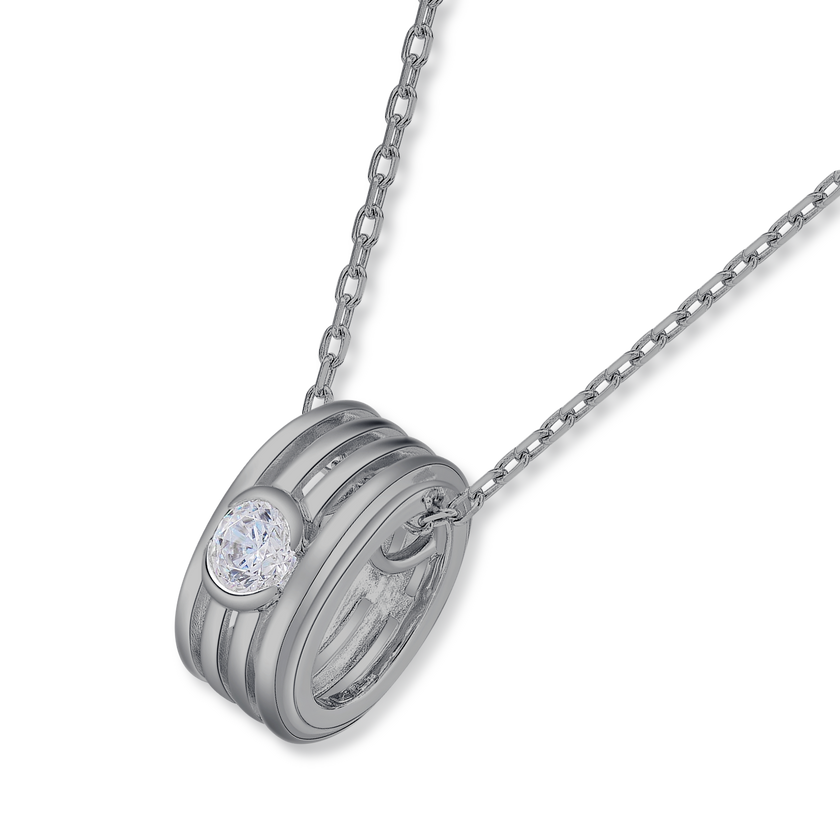 Heart Word Reincarnation Necklace (Black/Gunmetal)