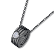 Heart Word Reincarnation Necklace (Black/Gunmetal)