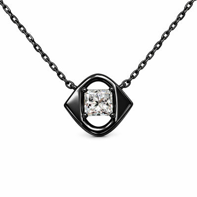 Nocturne Edge Diamond Stud Nacklace