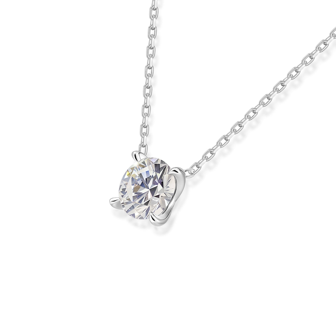 Arc Of You Collection Four-Prong Diamond Necklace (0.5/1.0/1.5ct)
